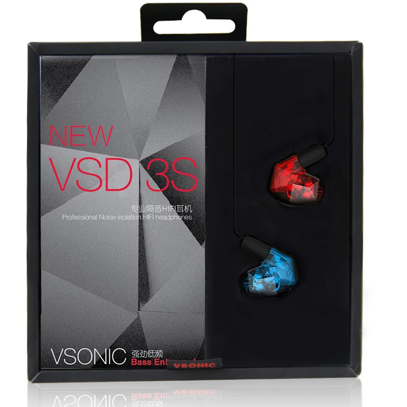 VSONIC новые VSD3S высококачественные профессиональные стереонаушники HIFI|earphone hifi|hifi