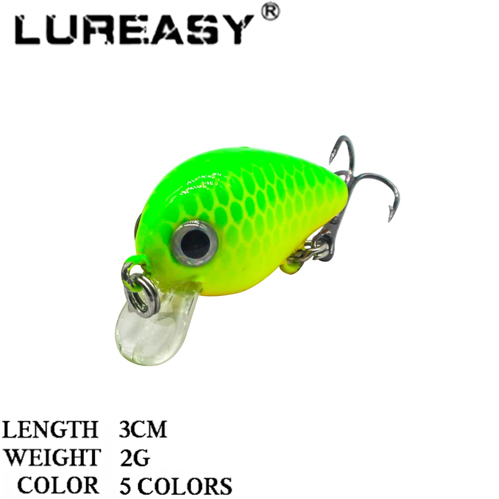 LUREASY рыболовная приманка 3 м 2 г искусственная жесткая для рыбалки с басами