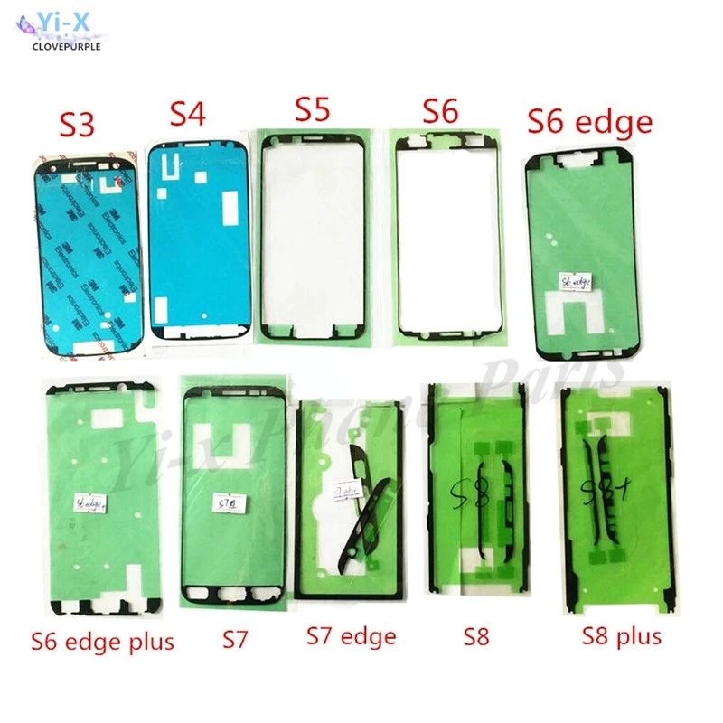 Наклейка клейкая лента передняя рамка сенсорного ЖК экрана для Samsung S3 S4 S5/S6 Edge/ S7/ S7