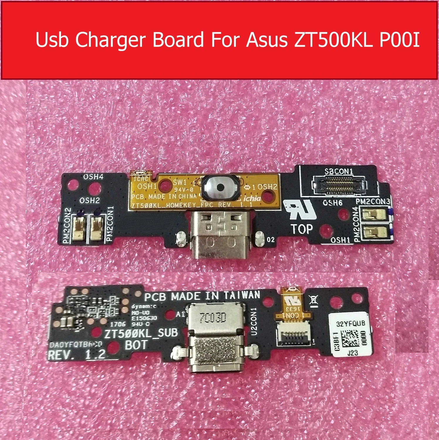 Оригинальная плата зарядного устройства USB для ASUS Z500KL P001 ZT500KL док-станция с