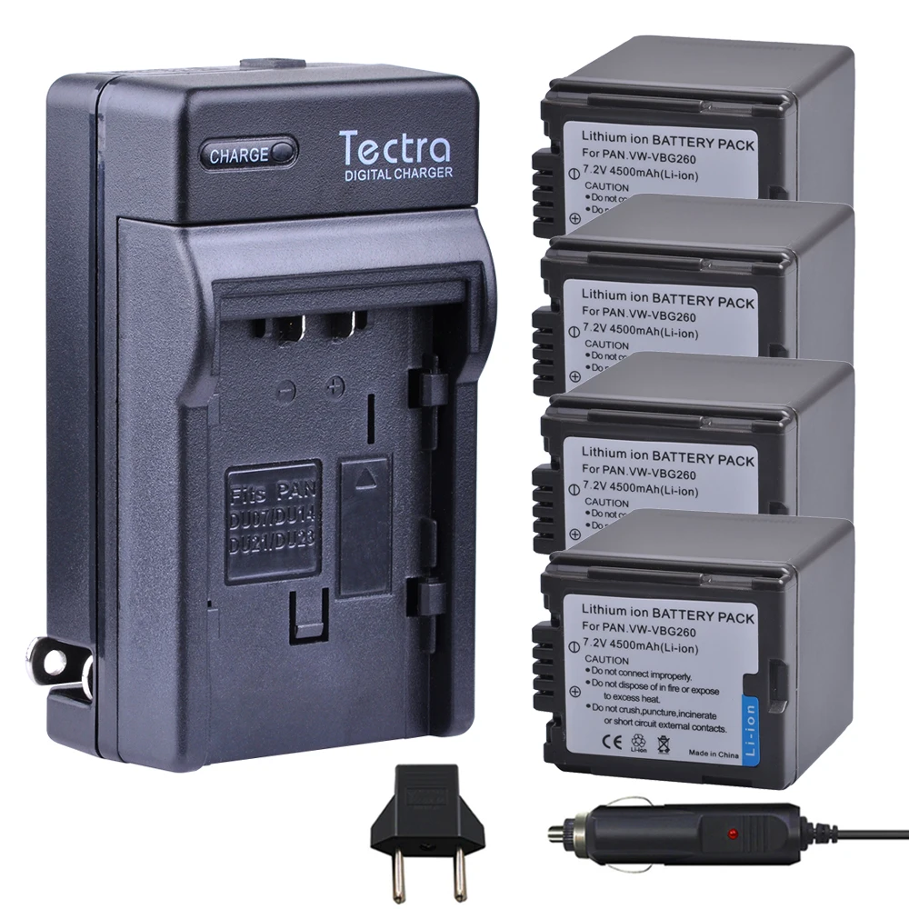 4 шт. встроенная литий ионная батарея и Цифровое зарядное устройство для