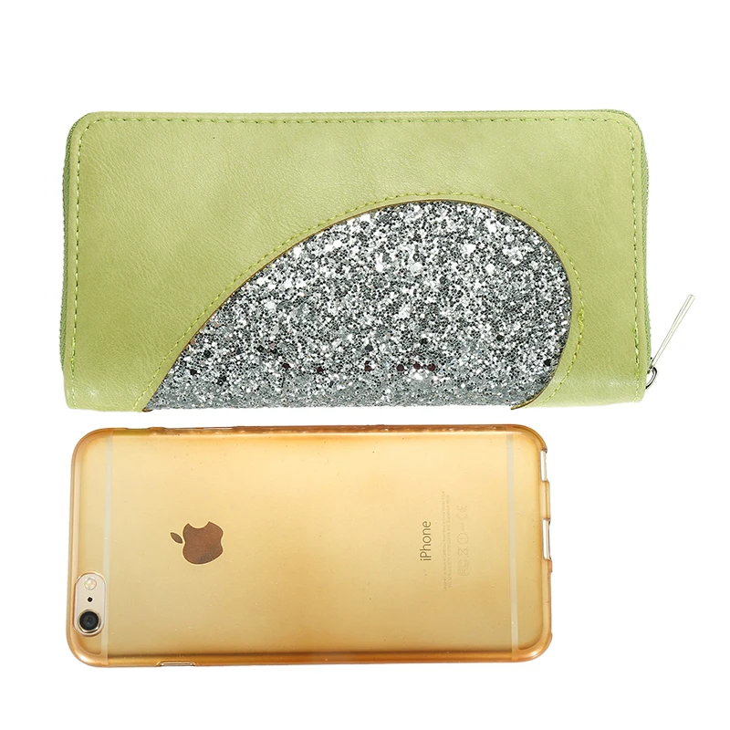 Популярный женский кошелек из искусственной кожи длинный брендовый Кошелек для