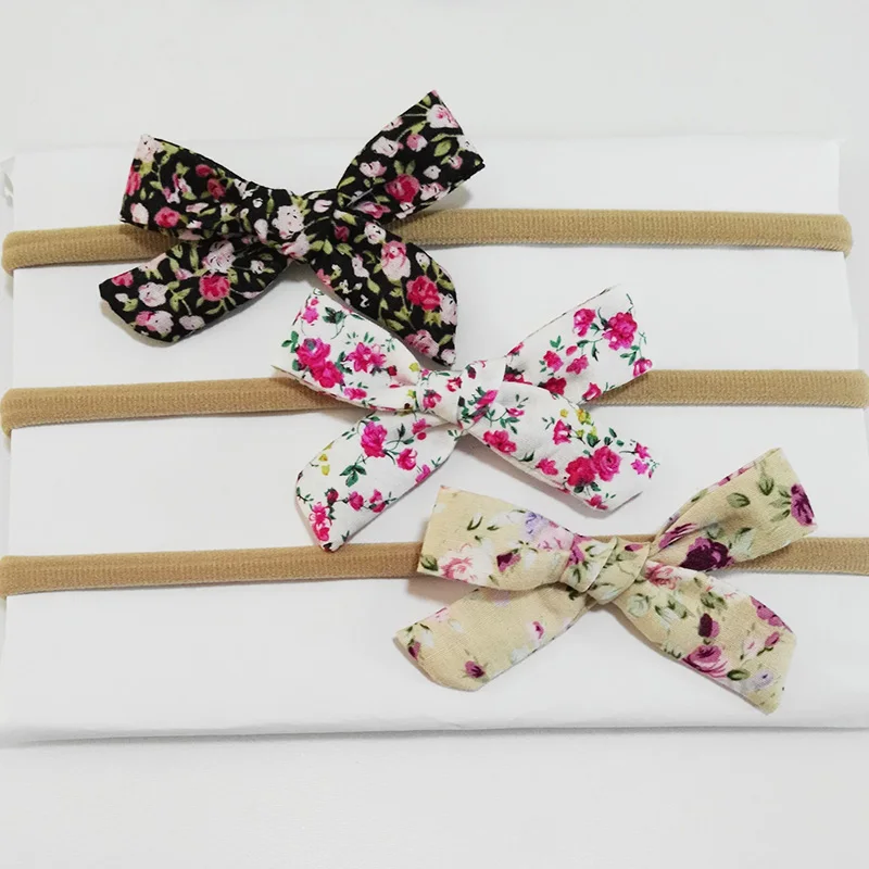 Тканевая повязка на голову с бантом для девочек аксессуары волос детский