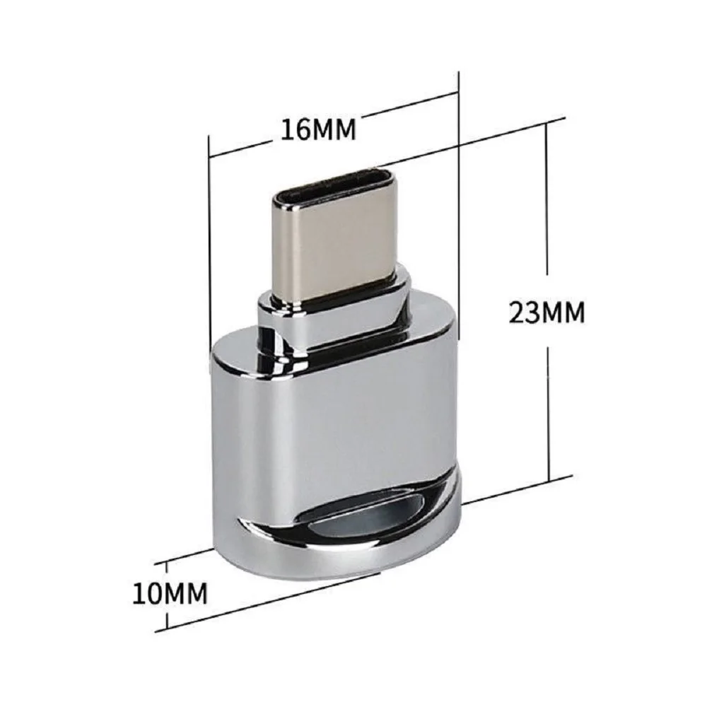Мини алюминиевый сплав USB 3,1 type C Micro SD TF устройство для чтения карт памяти OTG разъем адаптера