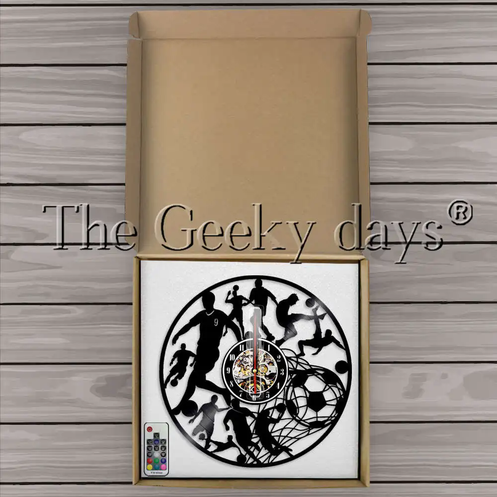 Футболистов удар для пинг понга цель силуэт светодиодный Подсветка виниловых