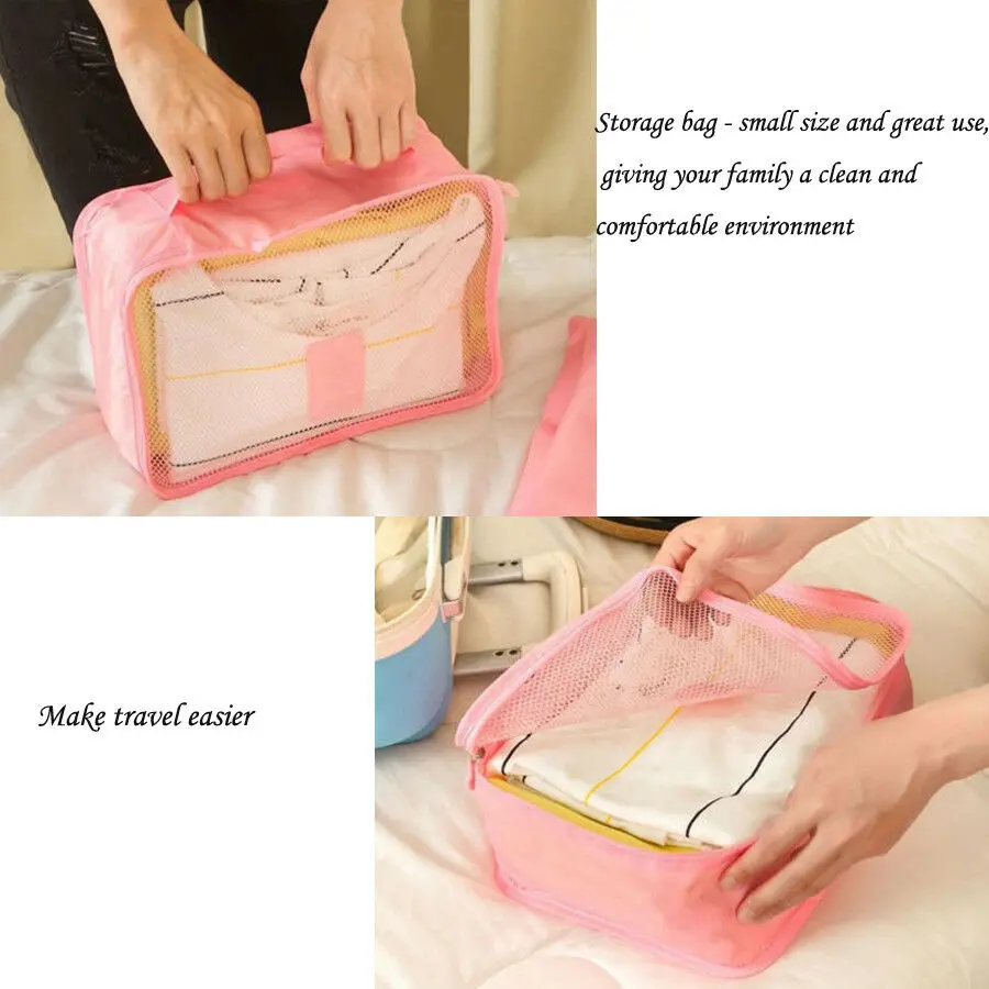 6 шт. дорожный органайзер для одежды|Принадлежности путешествия| |