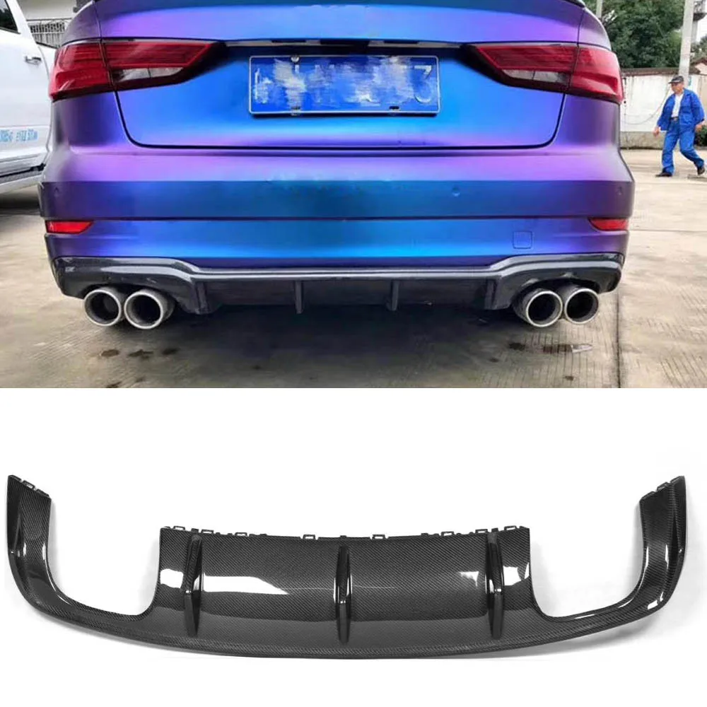 S3 задний диффузор из углеродного волокна подходит для Audi S3 RS3 S Line S3 Sedan Sportback~ не стандарт A3