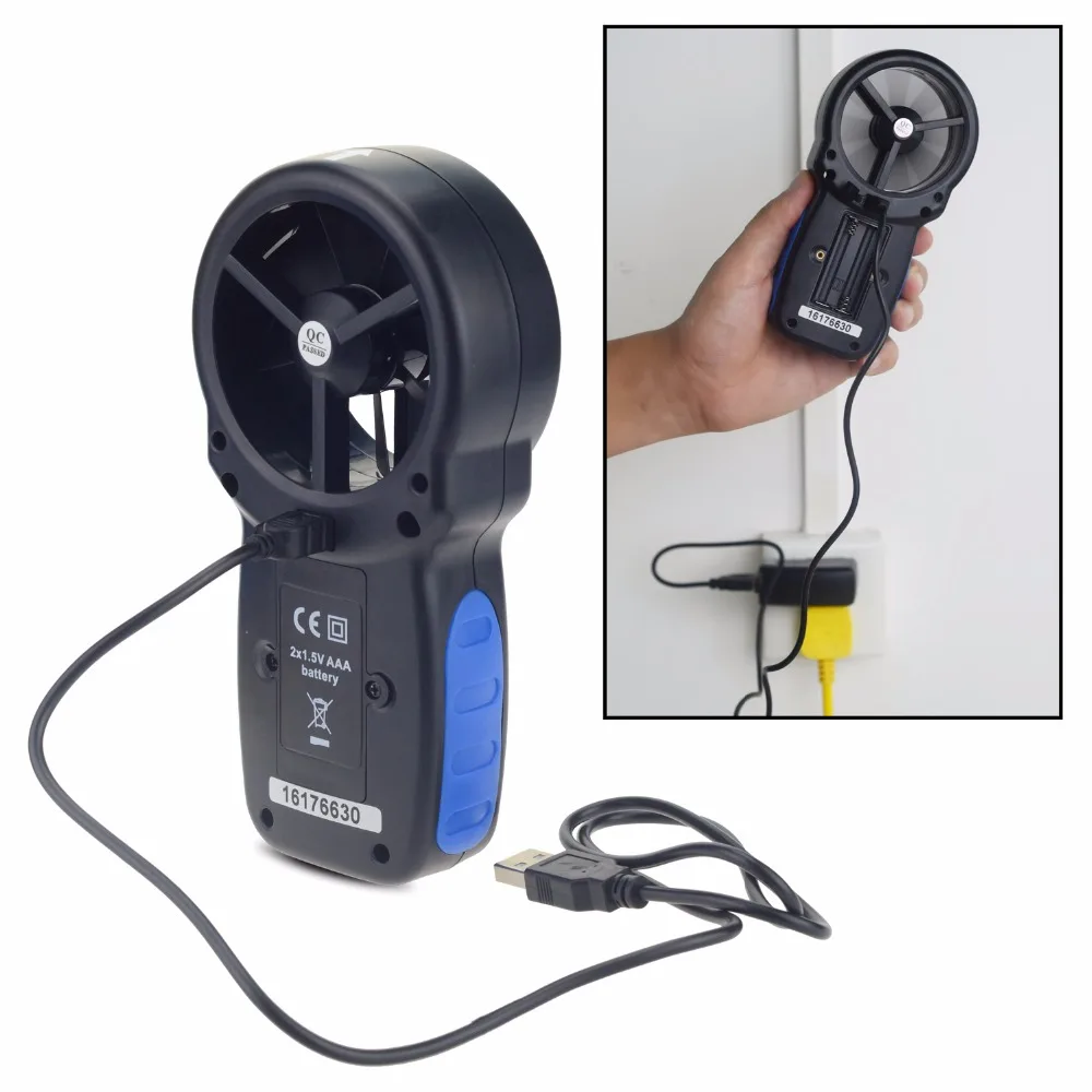 HoldPeak HP-866B-APP 0,3~ 30 м/с цифровой анемометр с мобильным приложением измеритель скорости ветра измеряет температуру охлаждения ветра с подсветкой