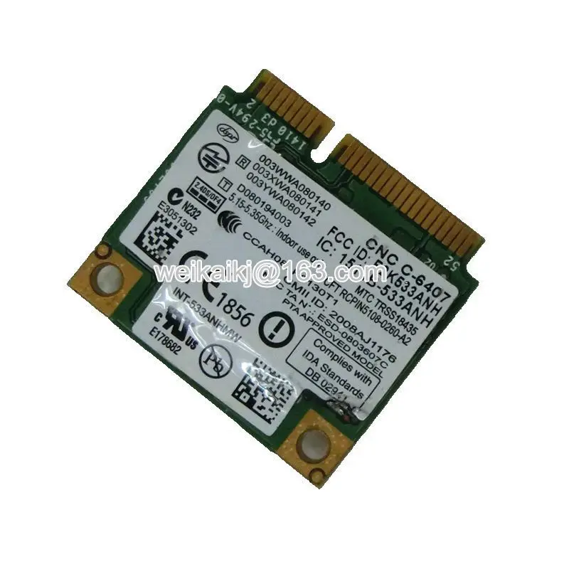 Беспроводная Wlan карта Intel Wi Fi Link 5300 450 Мбит/с 802.11a/b/g 2 4/5 0 ГГц|wifi link 5300|intel wifi 5300intel |