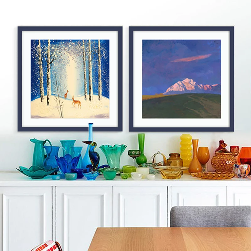 European modern minimalist painting living room hanging family decorative copying | Дом и сад