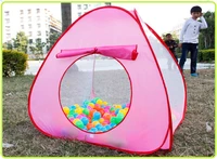 three flour color gauze tentinfant children house game sea princess tent bobo ball pool cloth foldable 2021