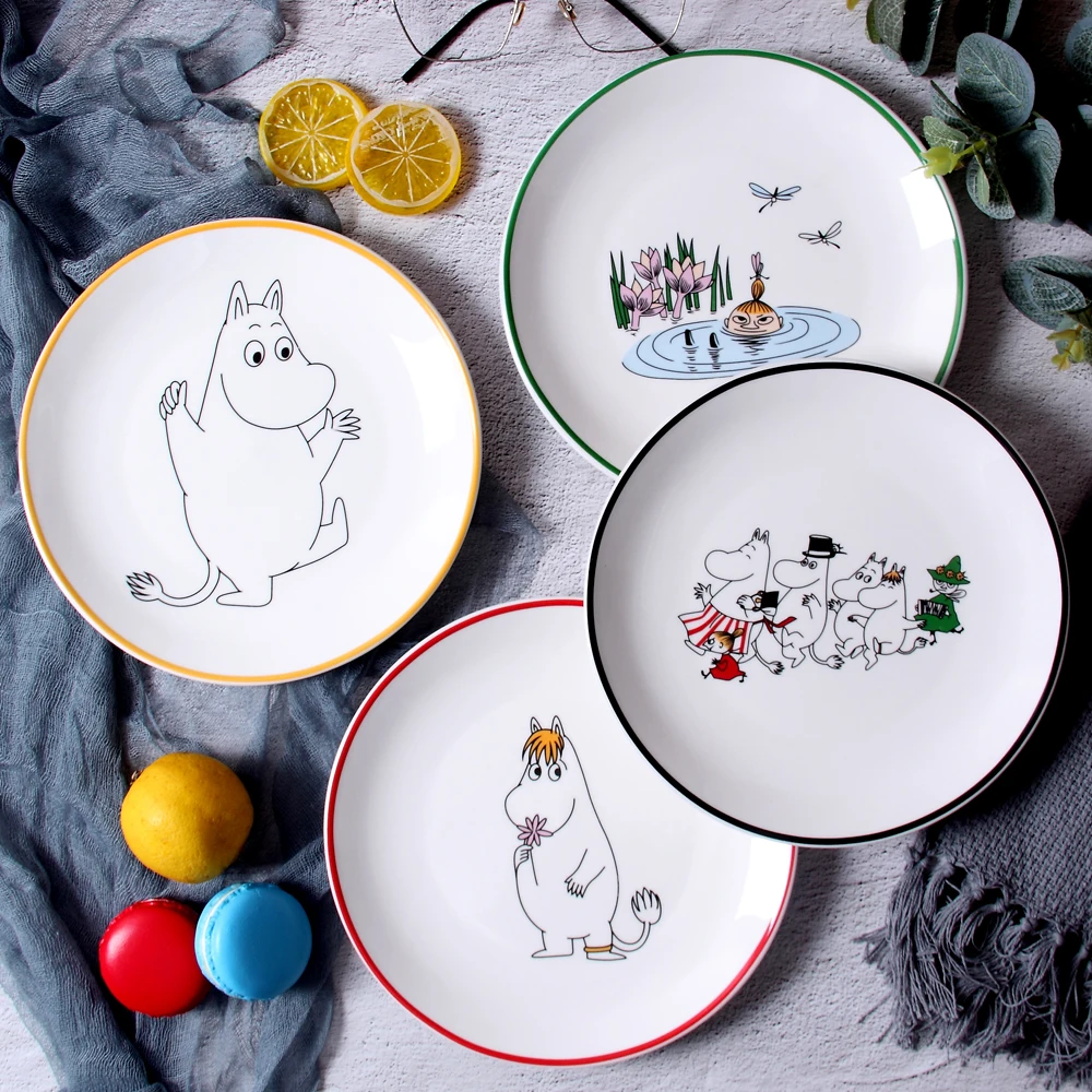Обеденная тарелка Moomins Platos De Madera для салата pialli Ceramica обеденная детского