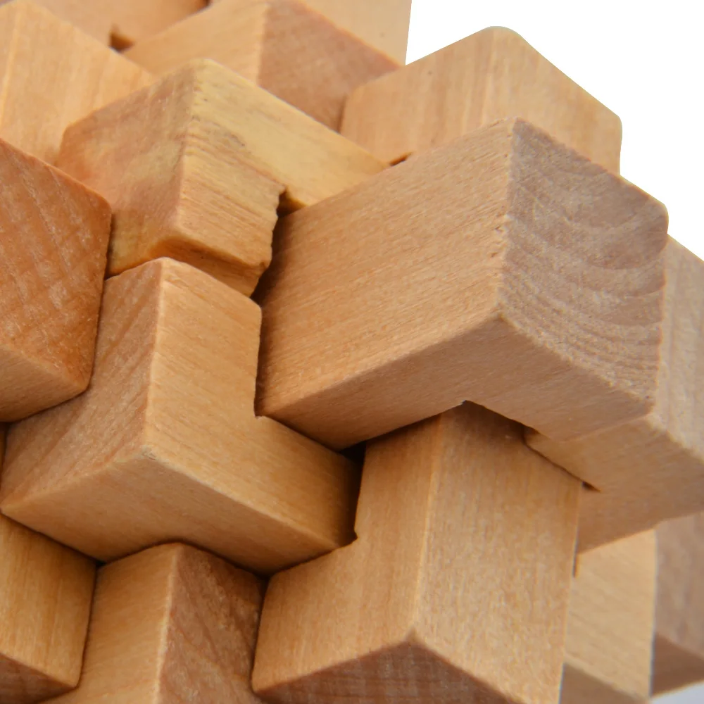 Новый дизайн 2018 головоломка для развития интеллекта замок конмин 3D деревянные