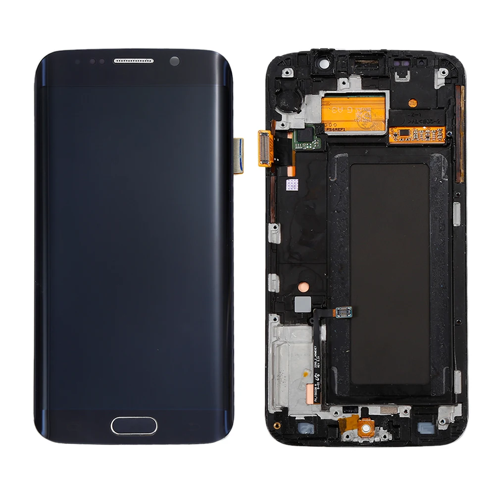 ЖК-дисплей для samsung S6 Edge, ЖК-дисплей S6 Edge, ЖК-дисплей G925, сенсорный экран, дигитайзер для samsung S6 Edge, рамка дисплея G925F, ЖК-дисплей