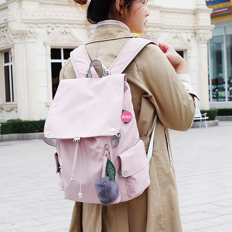 Модный рюкзак 2020 Женский нейлоновый Mochilas женский для ноутбука mochila feminina|Женские