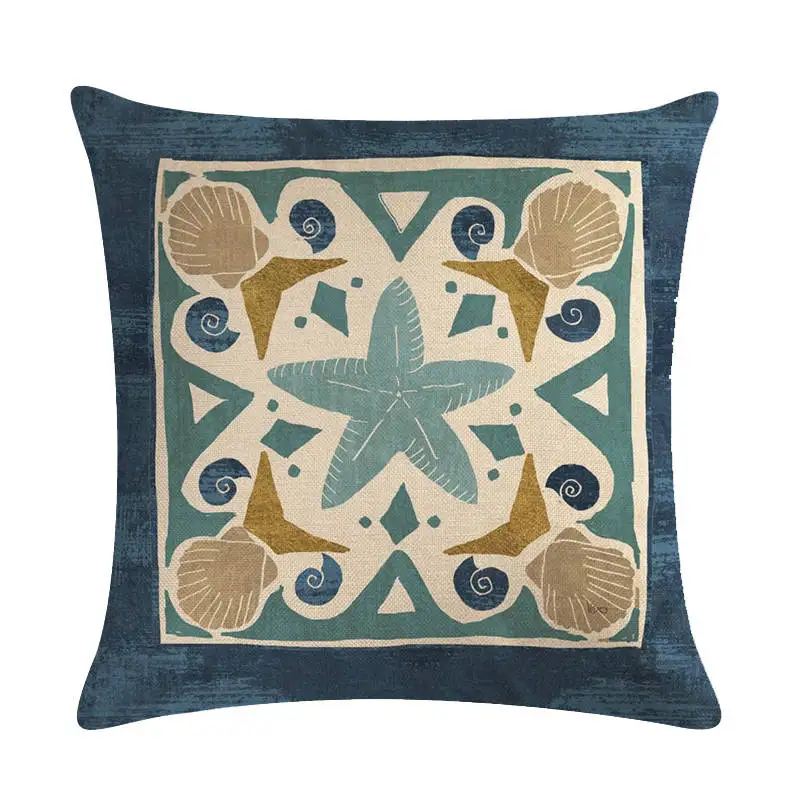 Чехол для подушки из хлопка и льна с цветочным рисунком | Дом сад