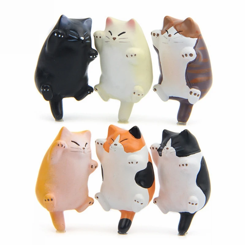 Hoomall Красочные Окрашенные магниты на холодильник Lucky Cat сообщения наклейки милые