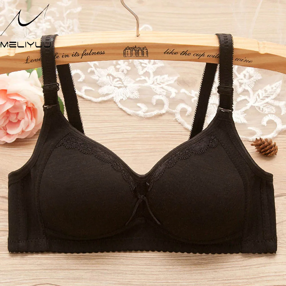Бюстгальтер без косточек с регулируемыми бретелями однотонный|underwear bra|girls underwear