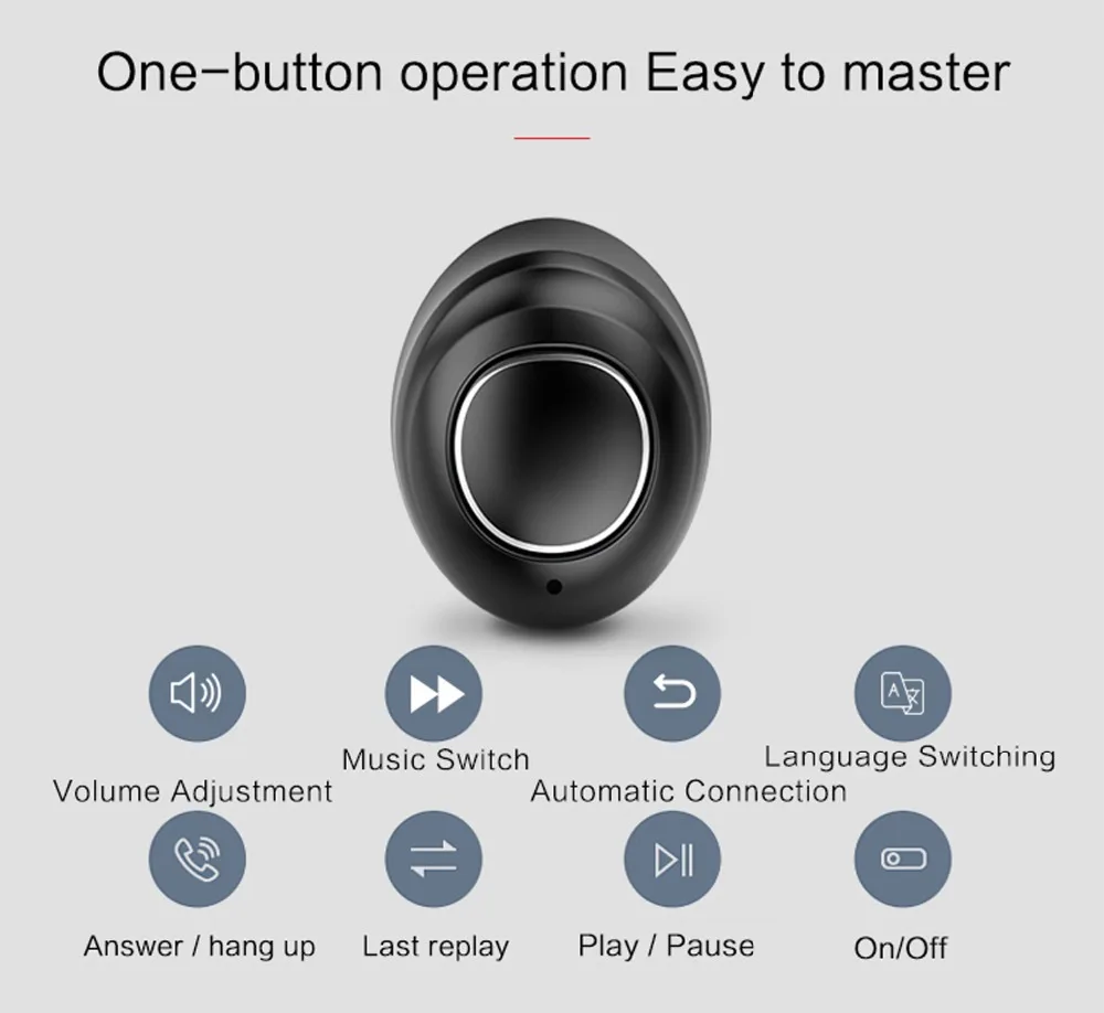 Joinrun TWS Bluetooth 5,0 наушники-вкладыши Беспроводные Мини Bluetooth наушники водонепроницаемые спортивные смарт-гарнитура с зарядным устройством