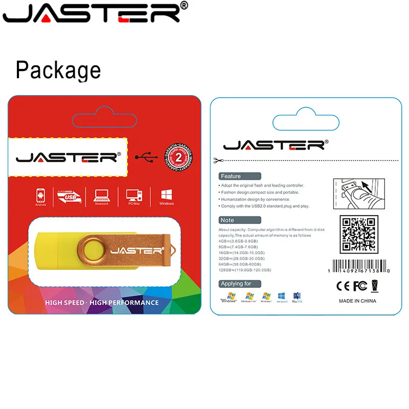 JASTER USB 3,0 логотип клиента OTG Usb флеш-накопитель 4 ГБ 8 ГБ 16 ГБ 32 ГБ 64 ГБ флеш-накопитель для Android Mobile Micro