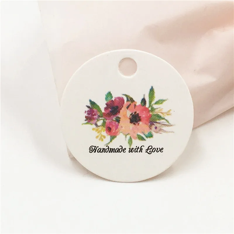 Круглые упаковочные этикетки украшения для подарков подвесные свадебвечерние