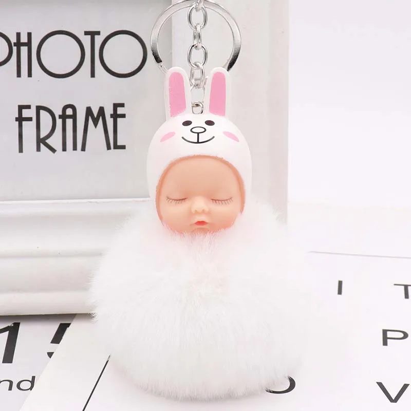 Брелок с помпоном брелок шариком из искусственного меха для сна ребенка куклы