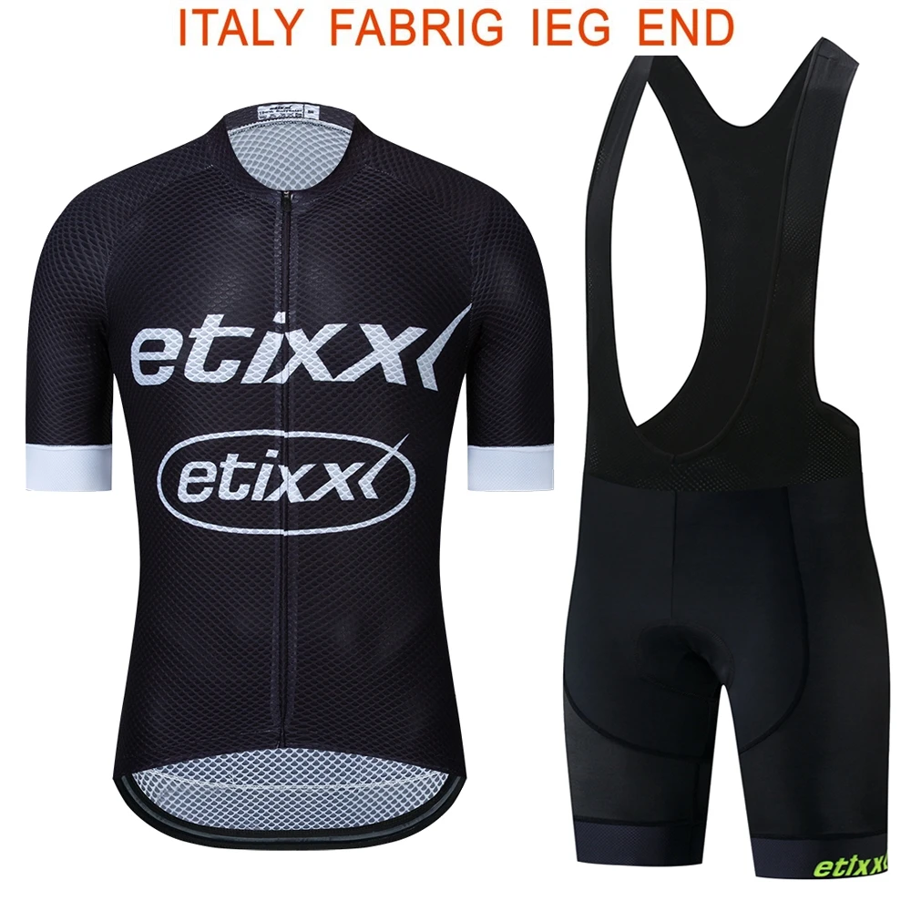 

black etixxl 2022 Team cycling jersey 5D pad bike shorts set MTB Ropa Ciclismo men summer bicycling Maillot wear