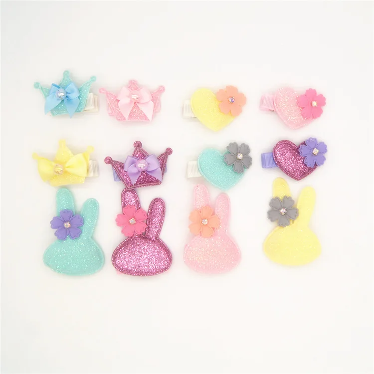 10PCS rabbit crown Pet dog cat Hairpin hair bows puppy princess Hair Clips yorkshire terrier Dog Grooming Accessories | Дом и сад