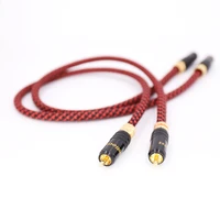 pair hi end pure copper rca to rca audio cable 2rca interconnect cable ofc cable