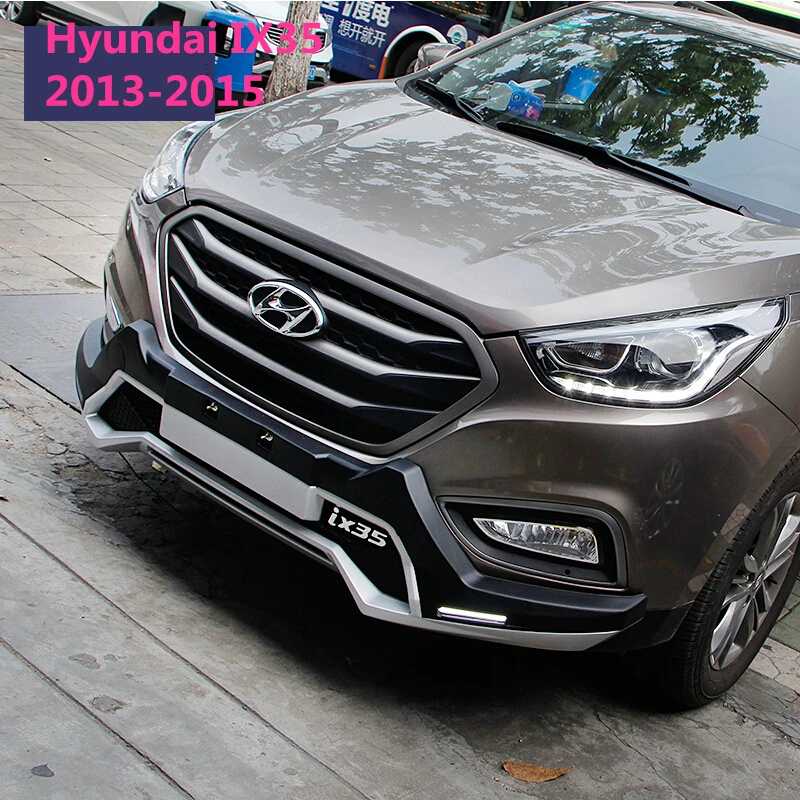 Подходит для hyundai IX35 2009 2017 светодиодный спереди + задний бампер диффузор бамперы