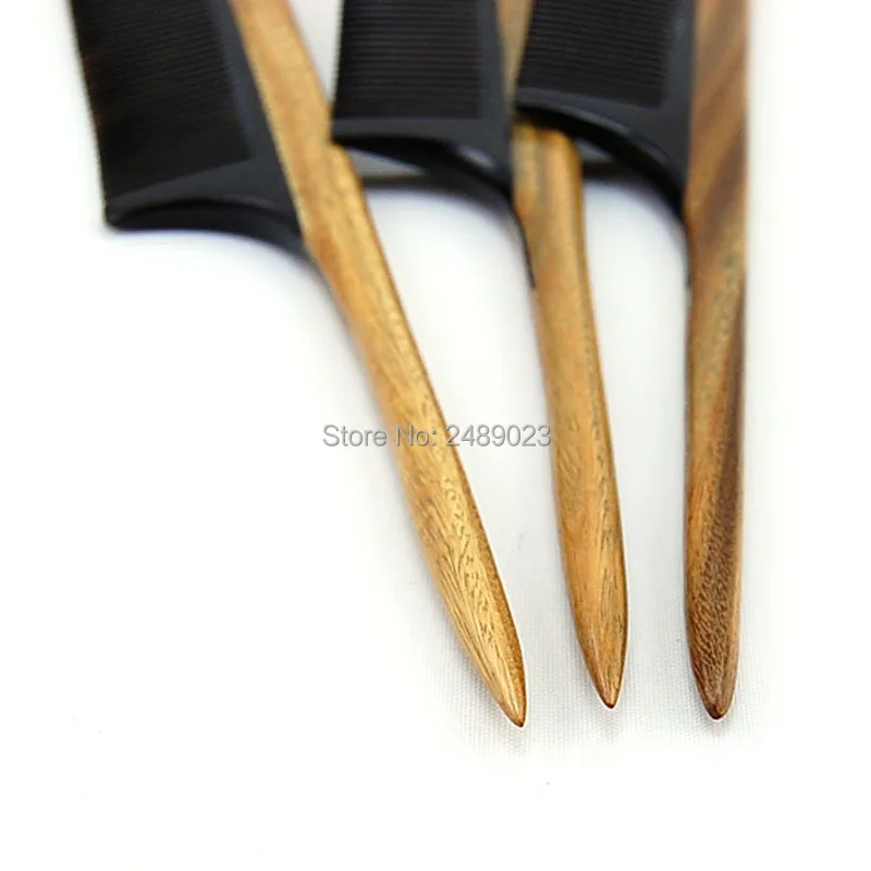 1 шт. естественного здоровья зеленый сандаловое дерево расческа для волос анти