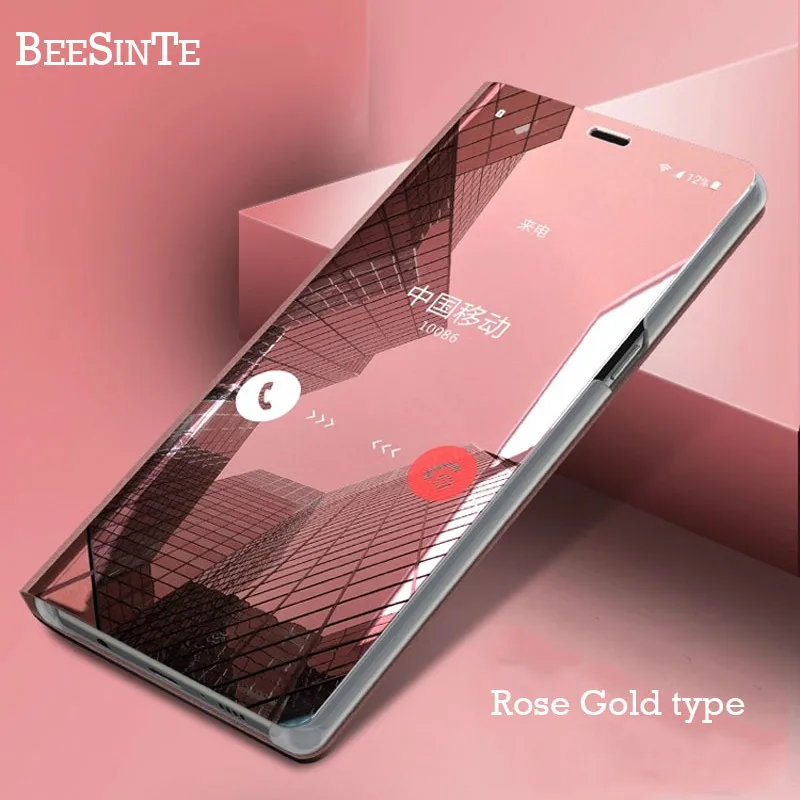 Shockproof Flip phone case Protection Anti finger print Smart View Cases For Xiaomi Mi 8 mi 6 redmi 5 Note pro Phone Cover |