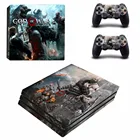 Наклейки на кожу PS4 Pro, наклейки для консоли Sony PlayStation 4 Pro и контроллера PS4 Pro, виниловые наклейки Бог войны 4