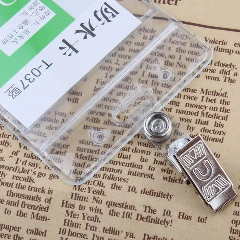 1000 шт оптом металлический держатель для удостоверения личности значок зажим с