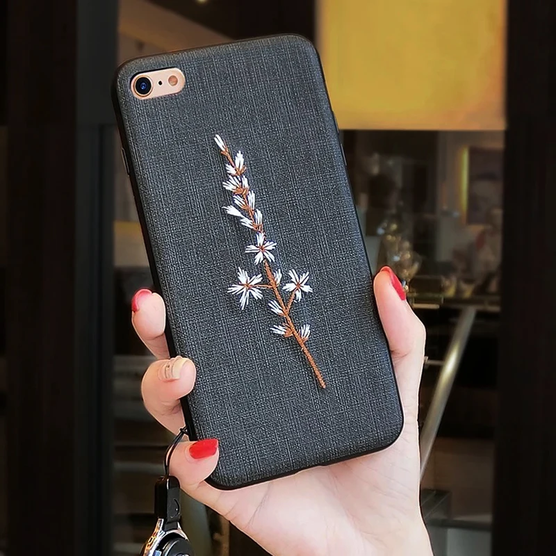 XinWen роскошный 3d цветок pc чехол-лента на заднюю панель для iphone 6 6s plus 6plus s