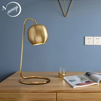 modern nordic copper plated retro table lamp art decoration table lamp simple reading led e14 learning cafe restaurant shop