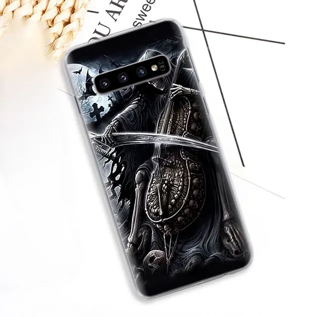 13 С изображением цветочного сахарного черепа телефона чехол s для samsung Galaxy S10e S10 плюс S8 S9 плюс S6 S7 край A40 A50 A70 M20 чехол Coque - Цвет: 13