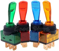 1pcs automotive toggle switch 3 pin on off with lamp dc12v 20a