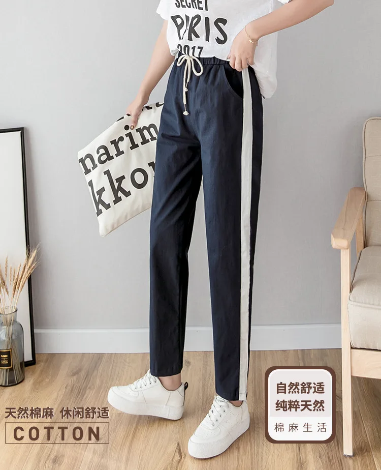 Casual Harem Pants Women's Pantaloni Donna Green Pink Black High Waist Summer Pants Plus Size sweatpants Harajuku Trousers Women