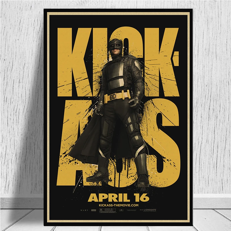 Kick ass постер из фильма постеры наклейки ретро крафт-бумага декоративная роспись