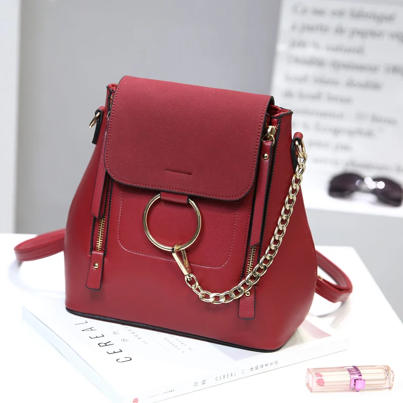 Женский кожаный рюкзак мини кисточкой из искусственной кожи Back Pack рюкзаки для