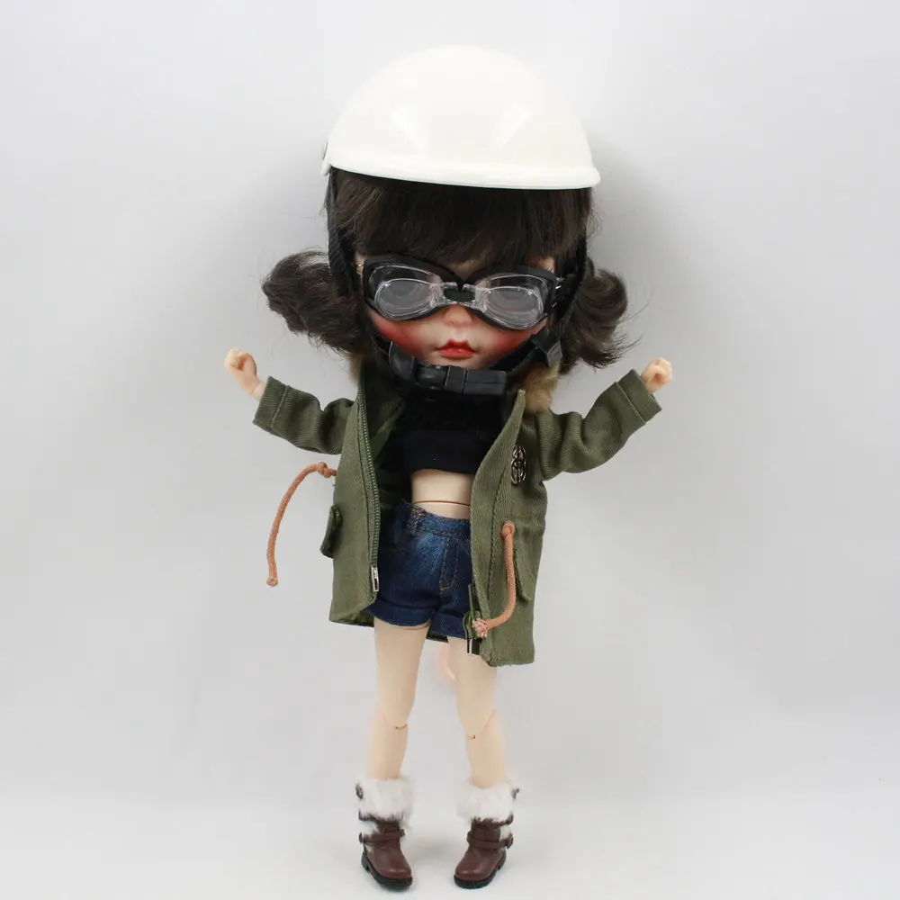 Blyth кукла милый шлем 5 цветов на выбор с Goggle костюм для Blyth ICY BJD