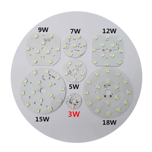

5Pcs SMD 3W 32mm 6565 LED Lighting Board Pannel Source Beads Aluminum Plate Base White/Warm White