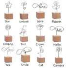 1 шт., креативный круглый деревянный держатель для фотографий, 4 см