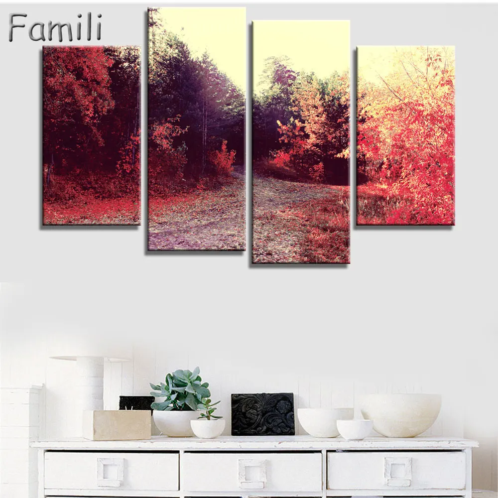 Холст настенный художественный постер домашний Декор Гостиная 4 шт. Европейский