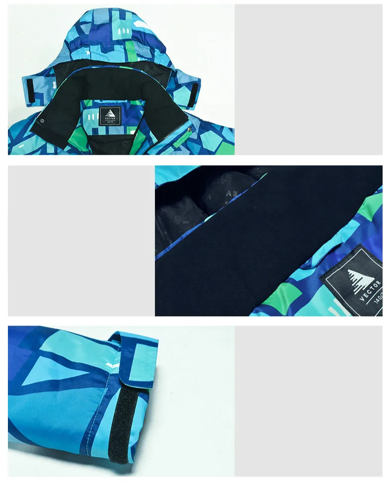 

Winter children's ski suit thickened, waterproof and warm new men and women Tong Chongfeng Hua Xueyi