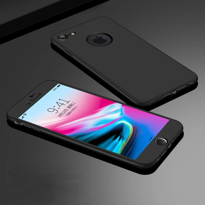 Защитный чехол с полным покрытием на 360 градусов для iPhone 6 S 7 8 Plus X XR XS Max 5 5s SE 6Plus 6splus