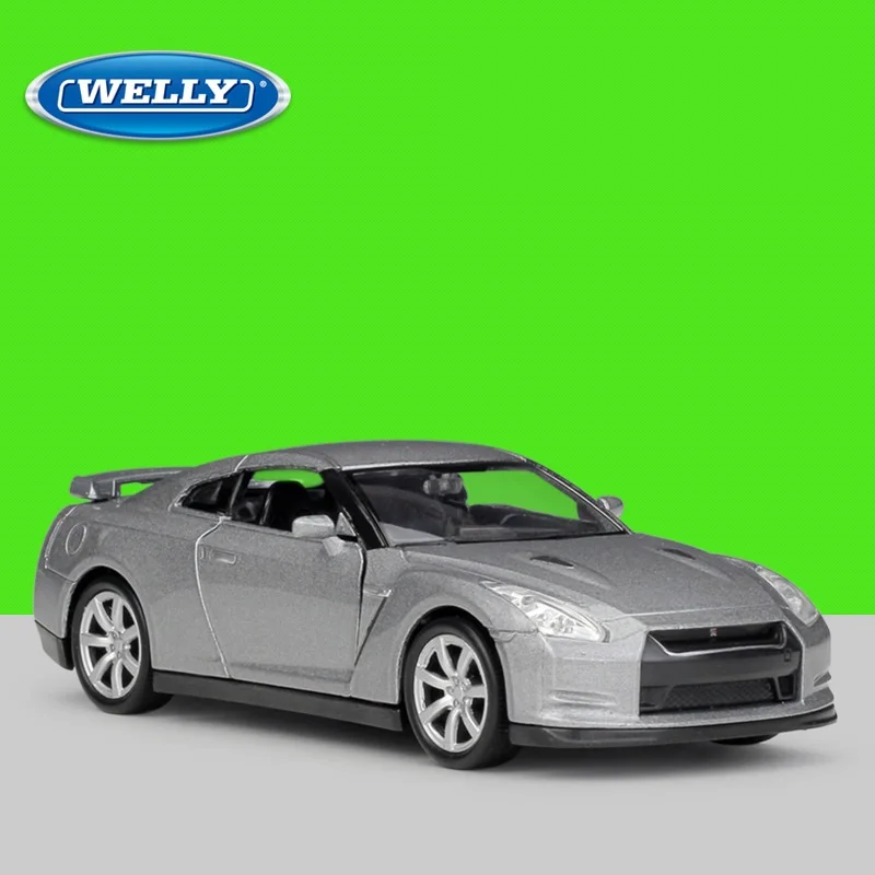 1:36 Welly Nissan GTR R35 сплав игрушки тянуть назад литья под давлением модель автомобиля