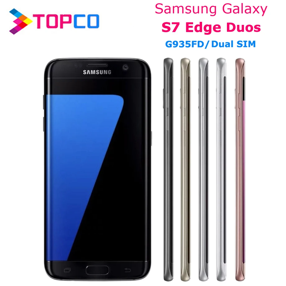 Samsung Galaxy S7 edge G935FD смартфон с 5 дюймовым дисплеем восьмиядерным процессором ОЗУ 4 Гб
