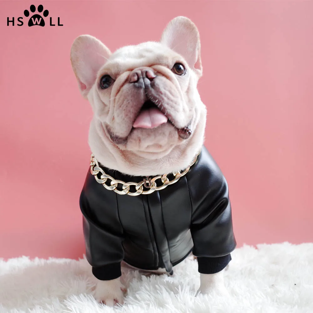 HSWLL осенне зимняя одежда для собак модели щенков с бархатной молнией стрейчевая
